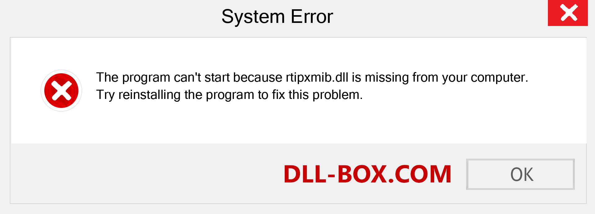  rtipxmib.dll file is missing?. Download for Windows 7, 8, 10 - Fix  rtipxmib dll Missing Error on Windows, photos, images
